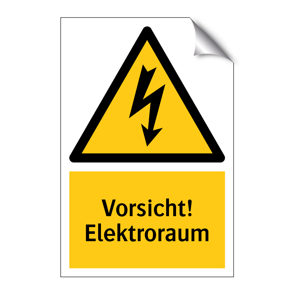 Vorsicht! Elektroraum