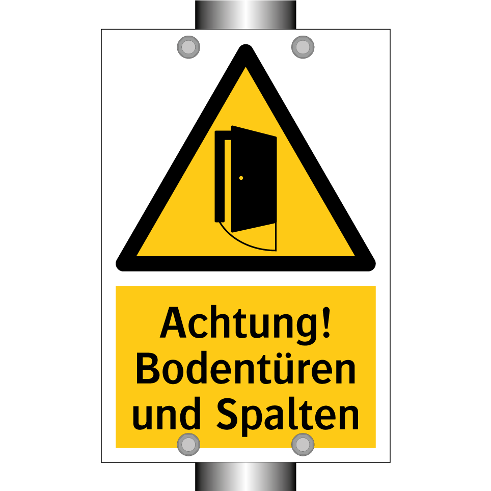 Achtung! Bodentüren und Spalten