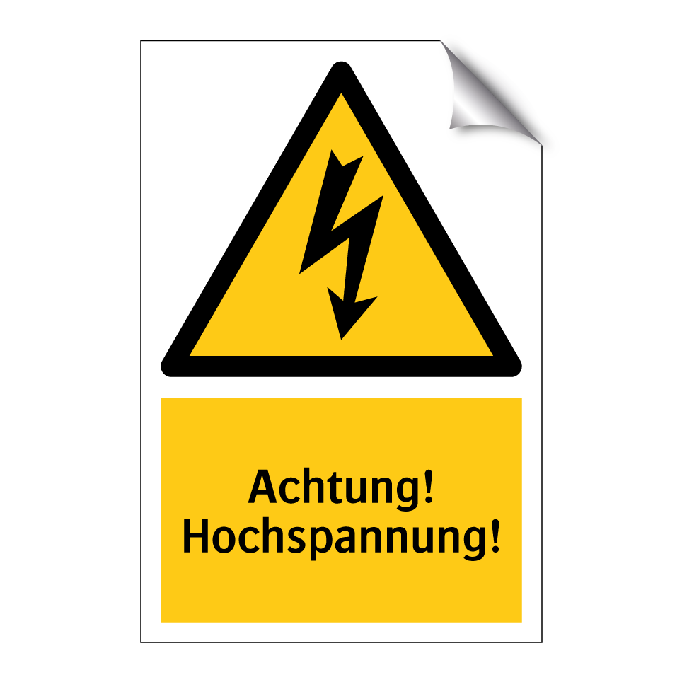 Achtung! Hochspannung!