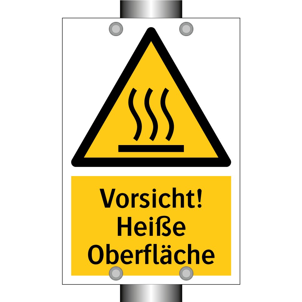 Vorsicht! Heiße Oberfläche