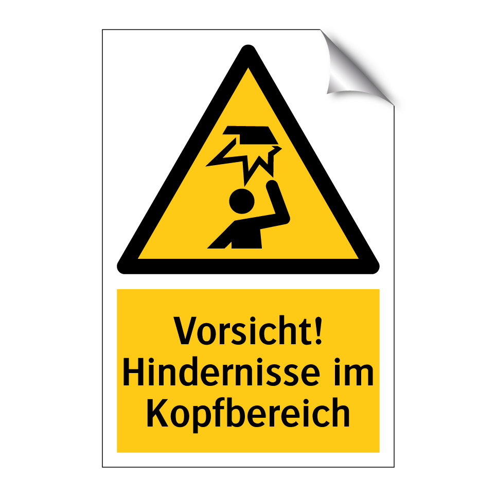 Vorsicht! Hindernisse im Kopfbereich
