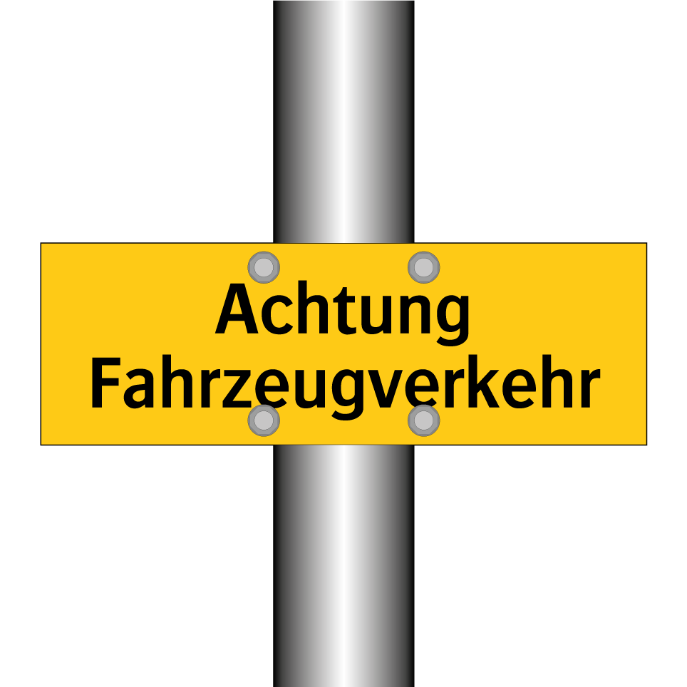Achtung Fahrzeugverkehr