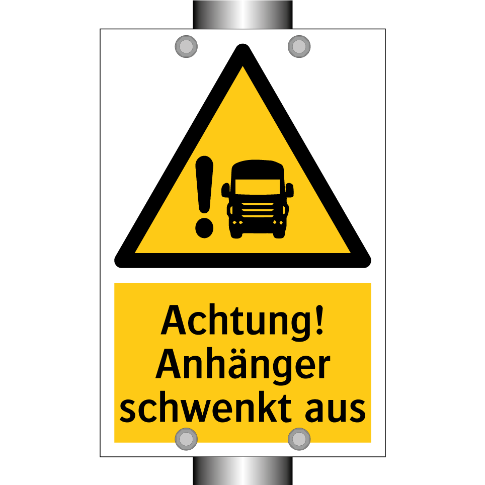 Achtung! Anhänger schwenkt aus