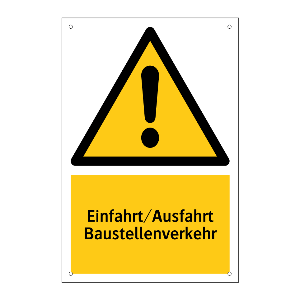 Einfahrt/Ausfahrt Baustellenverkehr
