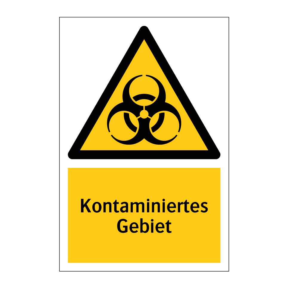 Kontaminiertes Gebiet