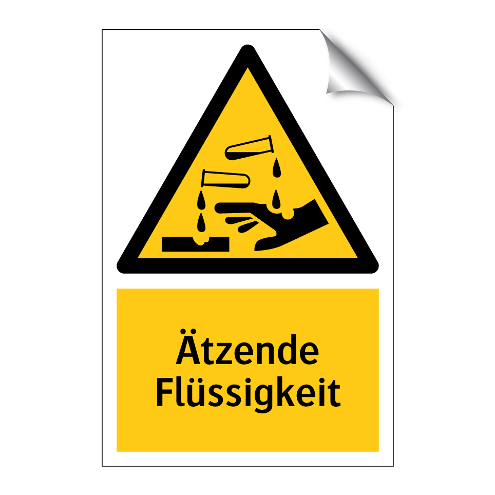 Ätzende Flüssigkeit