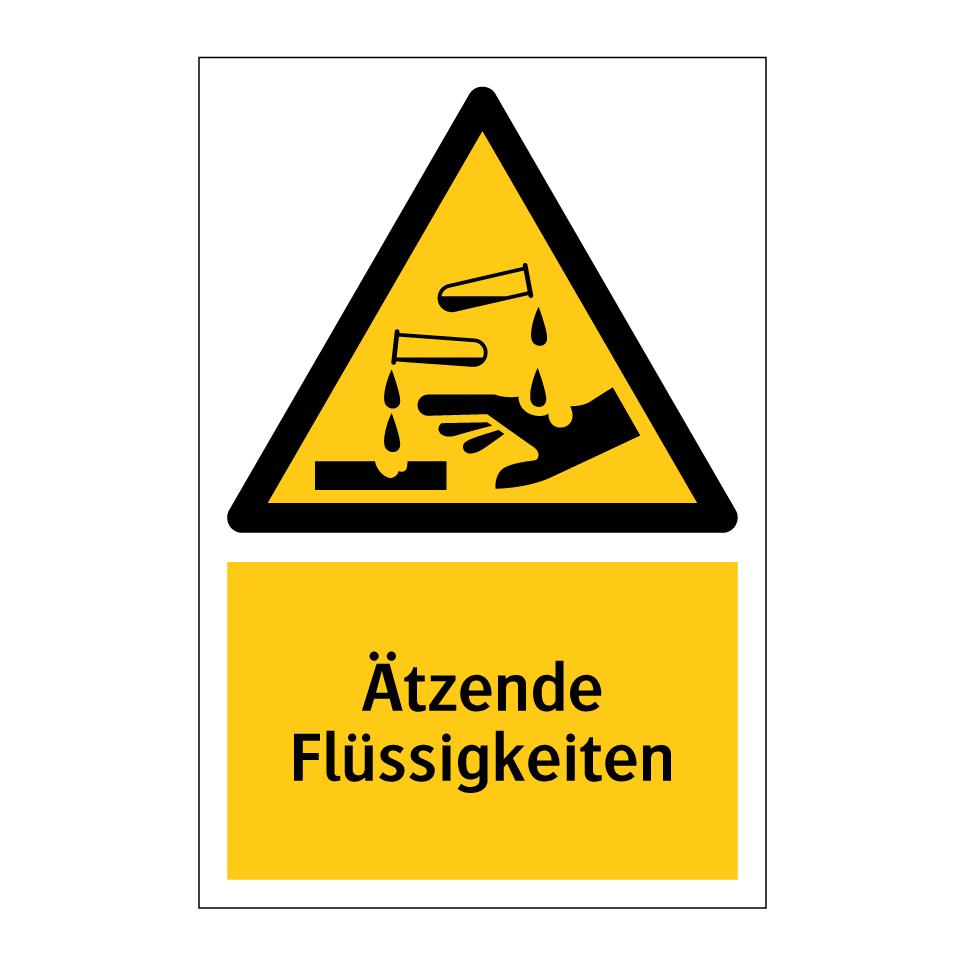 Ätzende Flüssigkeiten