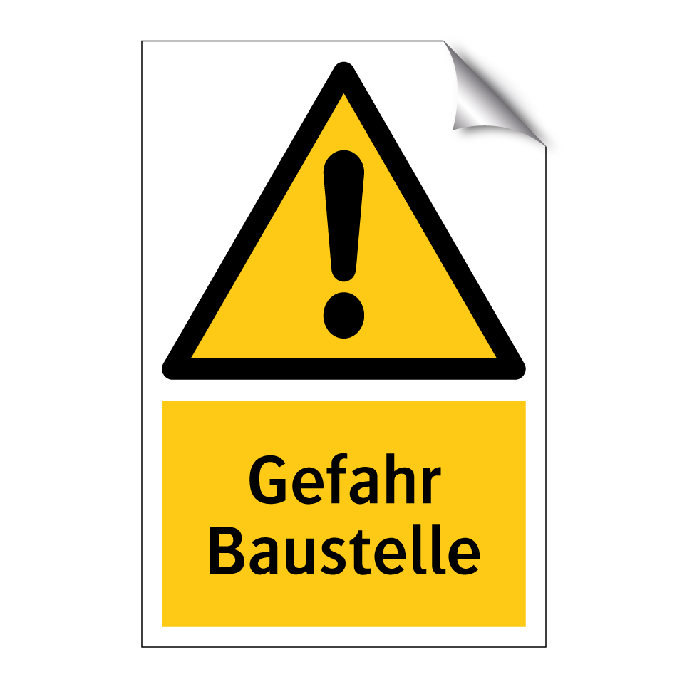 Gefahr Baustelle