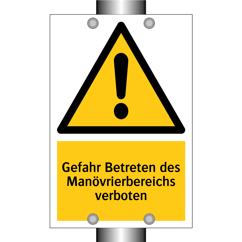 Gefahr Betreten des Manövrierbereichs verboten