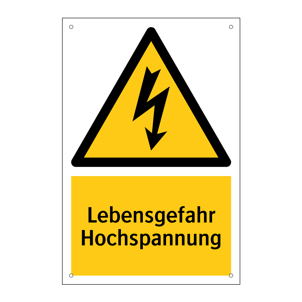 Lebensgefahr Hochspannung