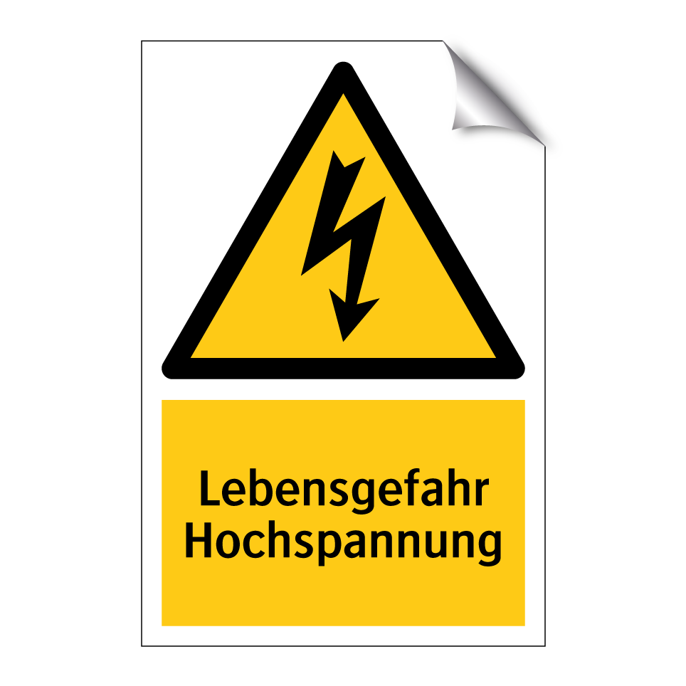Lebensgefahr Hochspannung