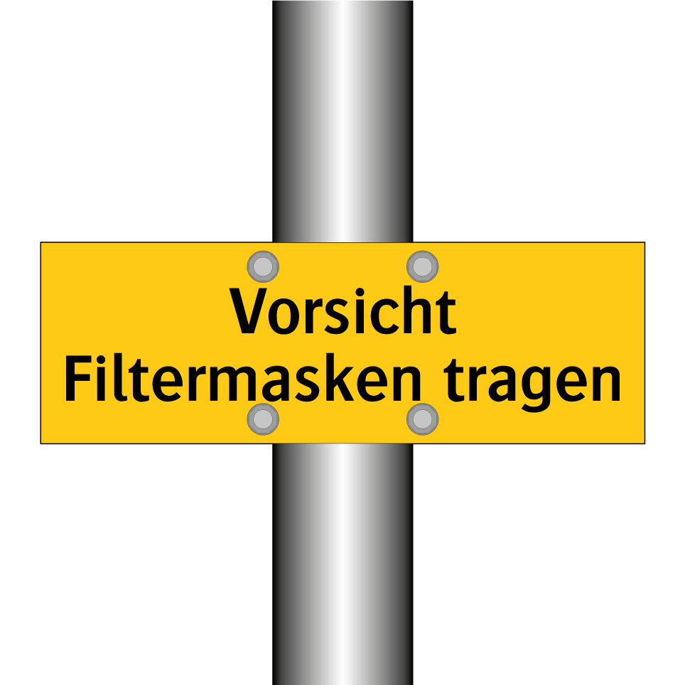 Vorsicht Filtermasken tragen