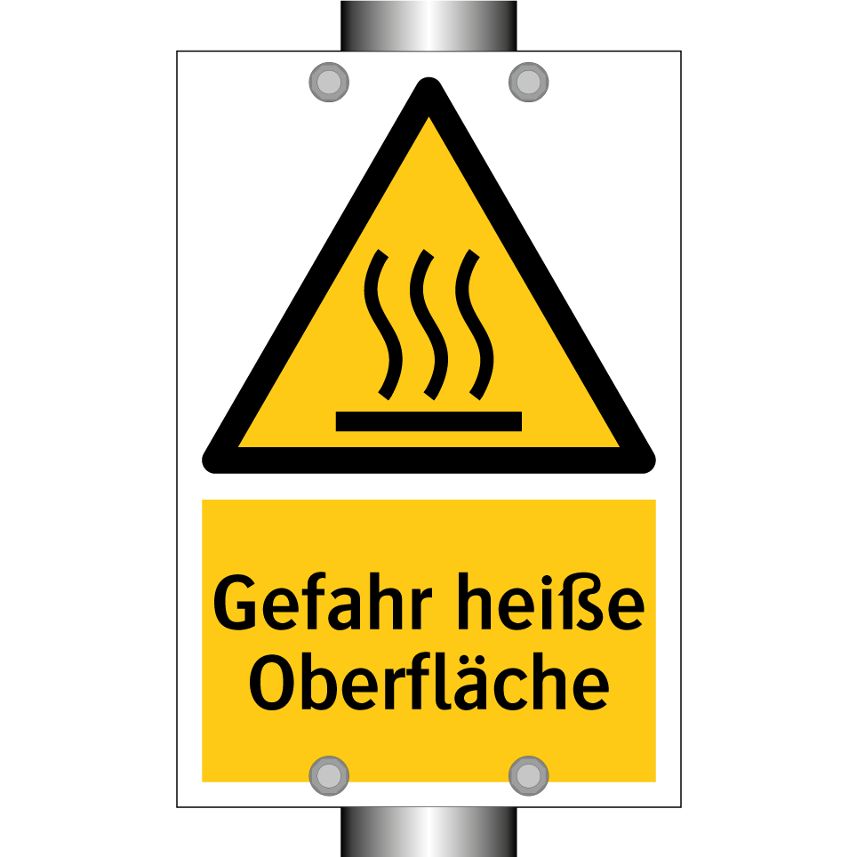 Gefahr heiße Oberfläche