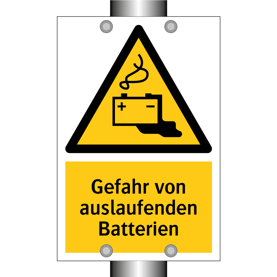 Gefahr von auslaufenden Batterien