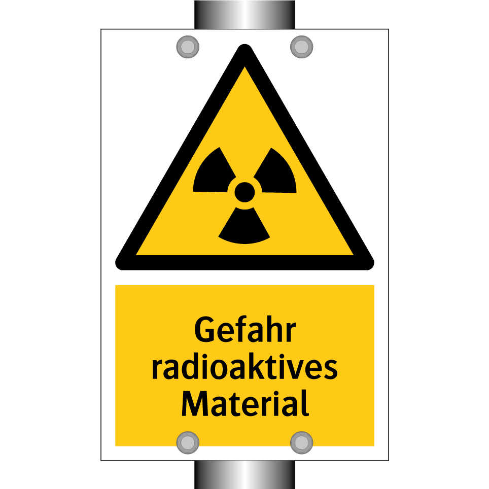 Gefahr radioaktives Material