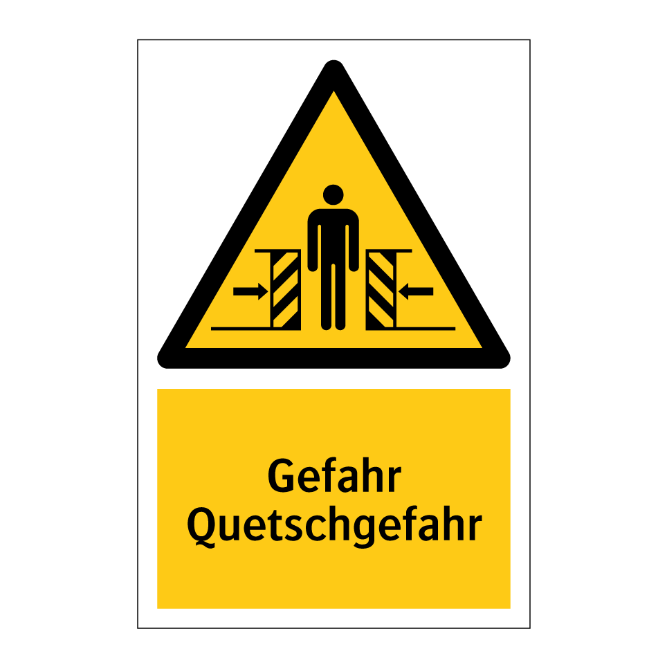 Gefahr Quetschgefahr