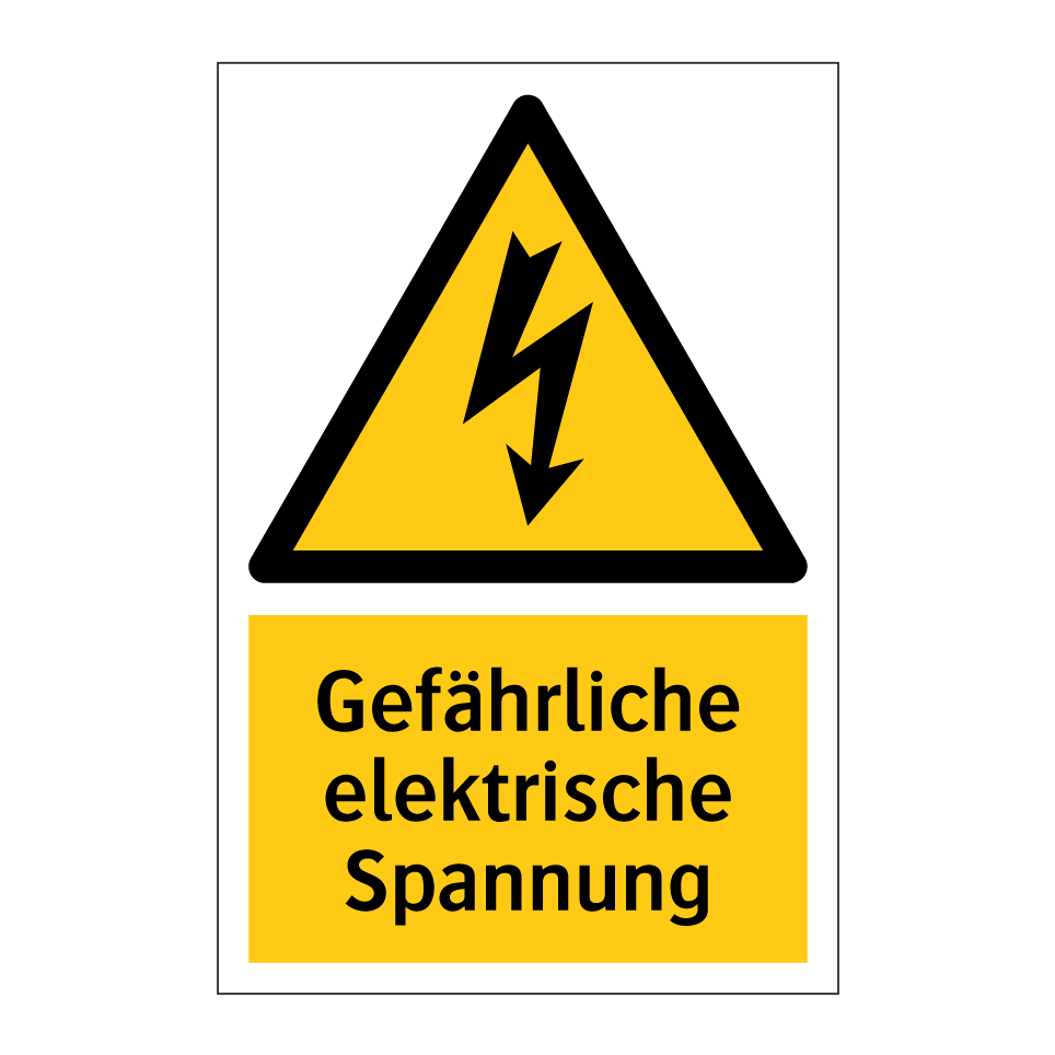 Gefährliche elektrische Spannung