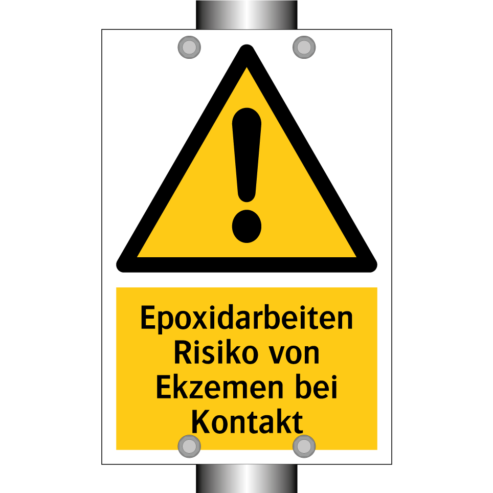 Epoxidarbeiten Risiko von Ekzemen bei Kontakt