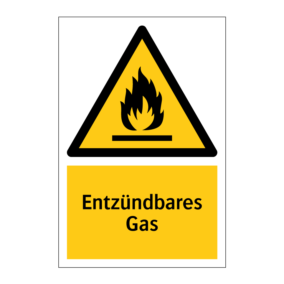 Entzündbares Gas