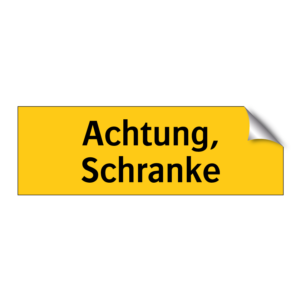 Achtung, Schranke