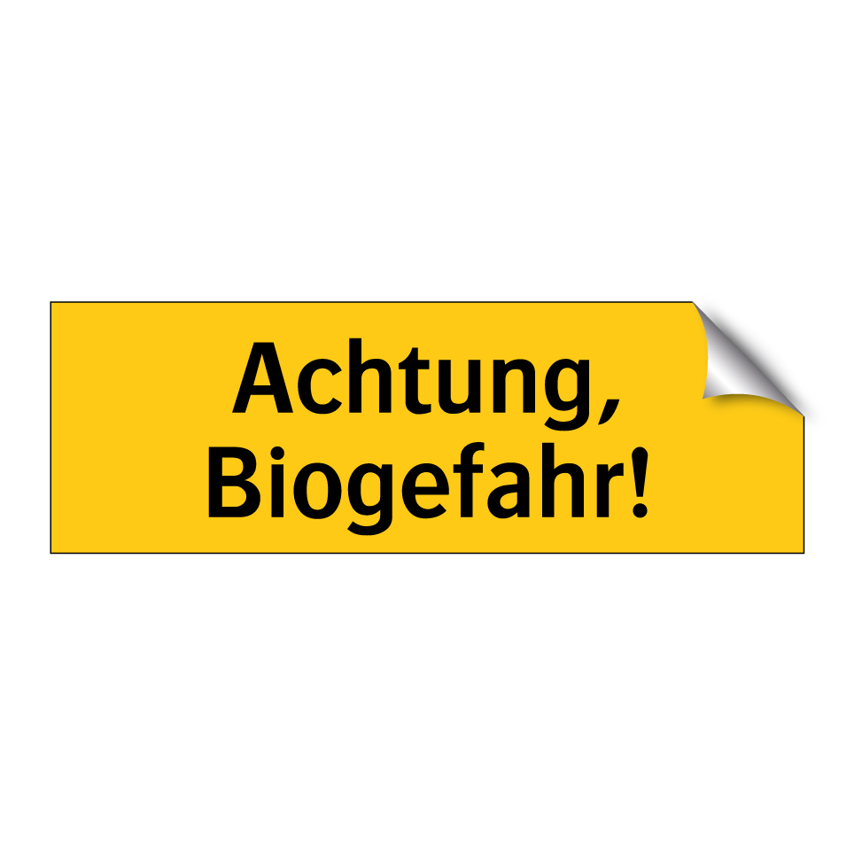 Achtung, Biogefahr!