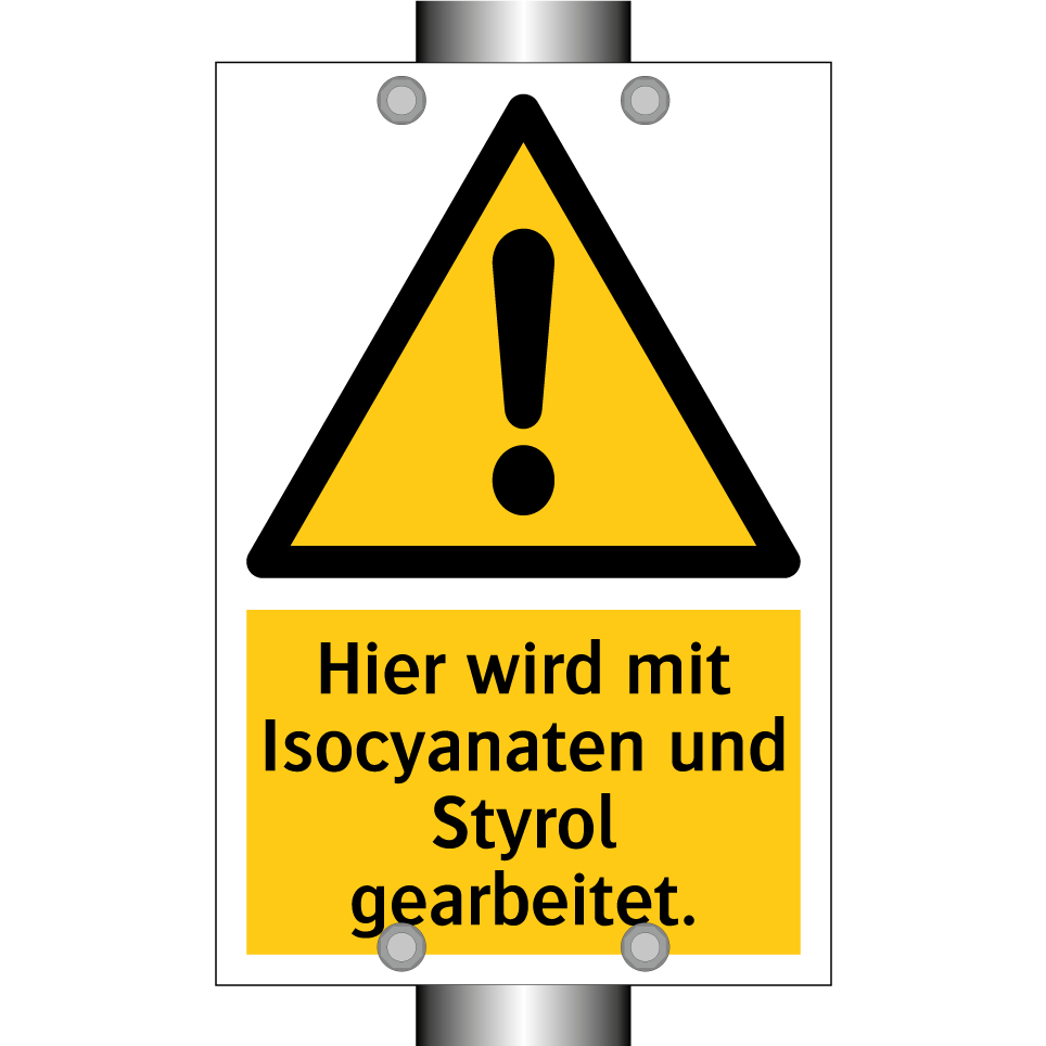 Hier wird mit Isocyanaten und Styrol gearbeitet.