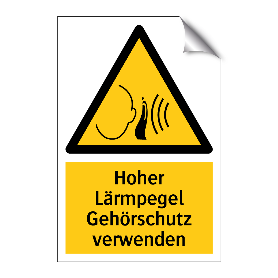 Hoher Lärmpegel Gehörschutz verwenden