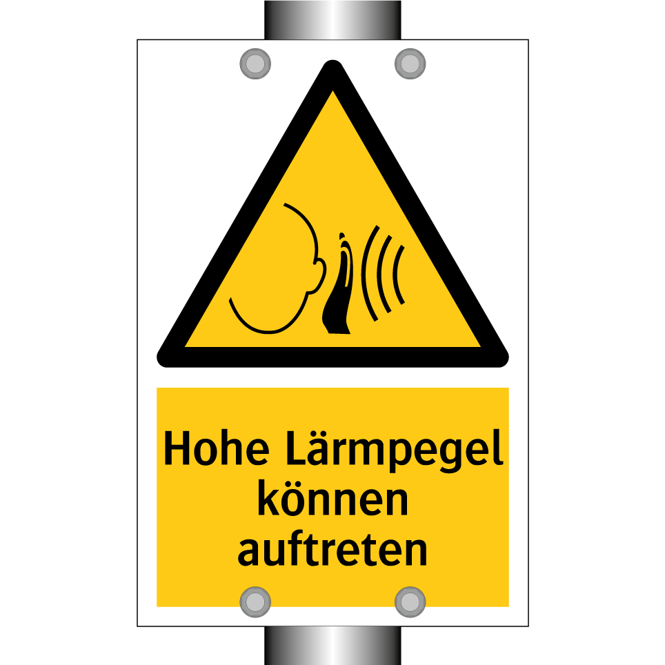 Hohe Lärmpegel können auftreten