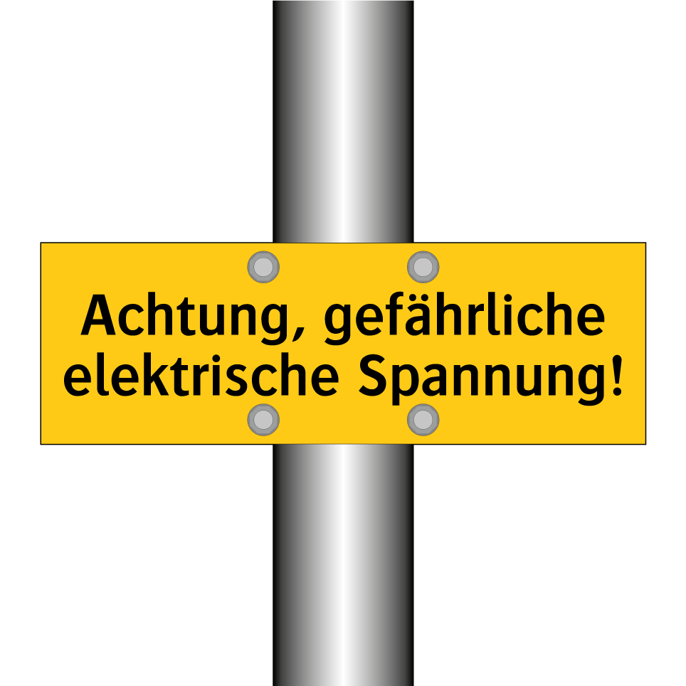 Achtung, gefährliche elektrische Spannung!