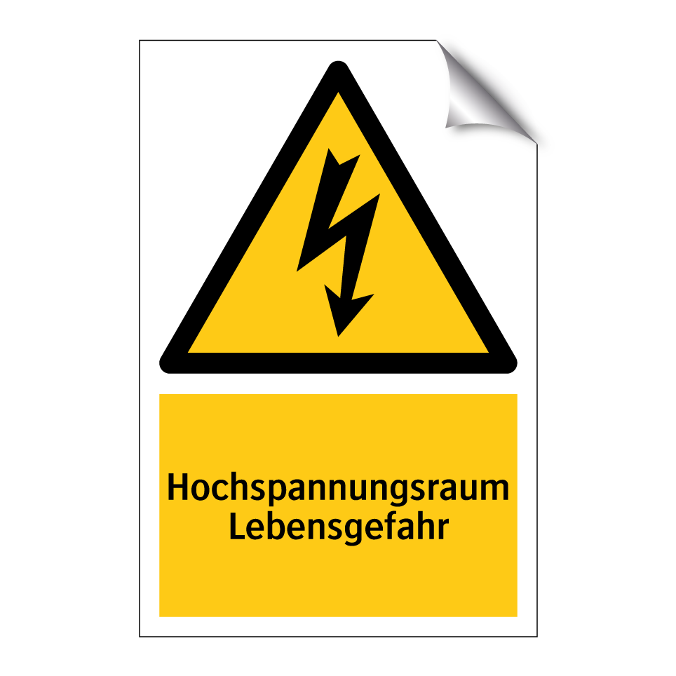 Hochspannungsraum Lebensgefahr