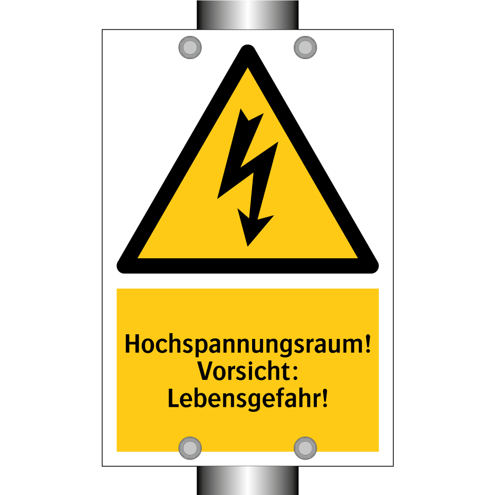 Hochspannungsraum! Vorsicht: Lebensgefahr!