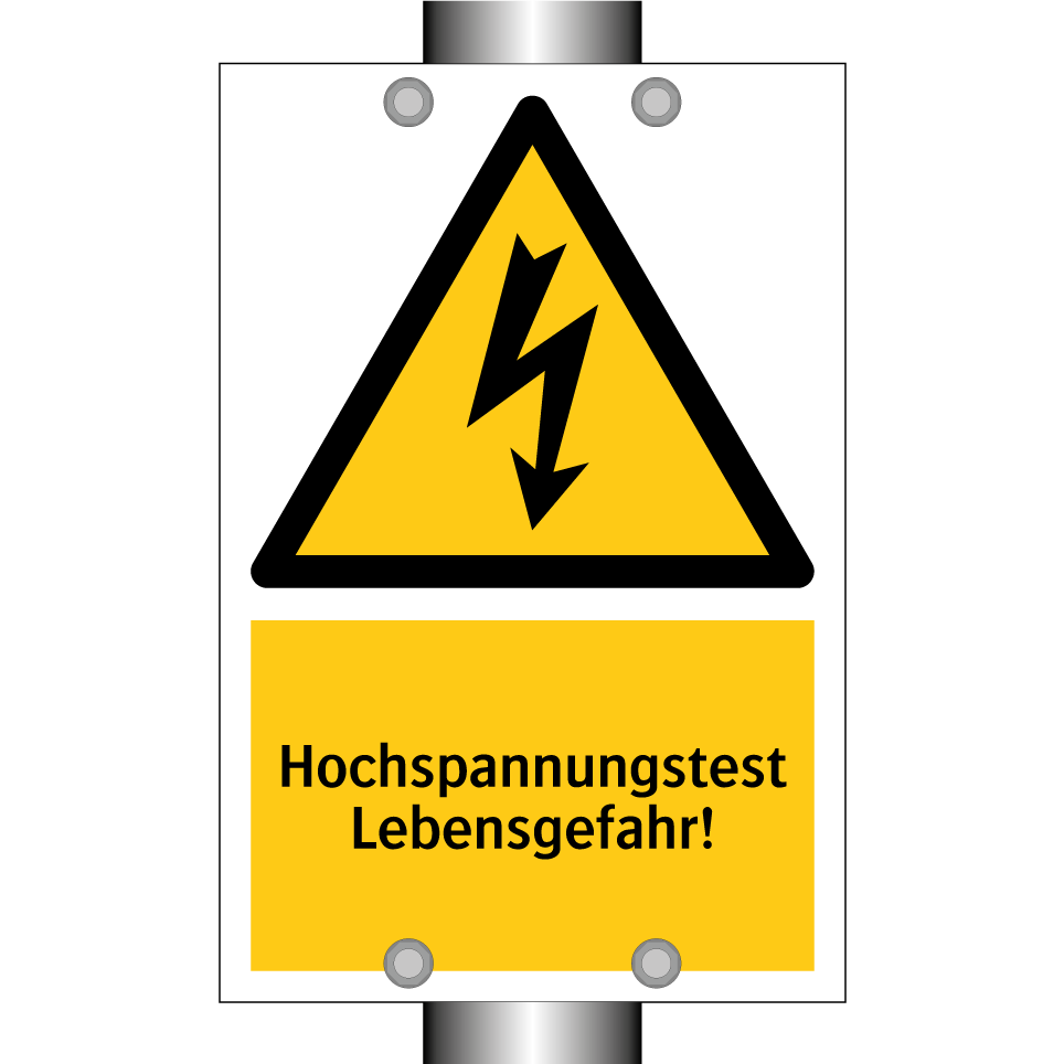 Hochspannungstest Lebensgefahr!
