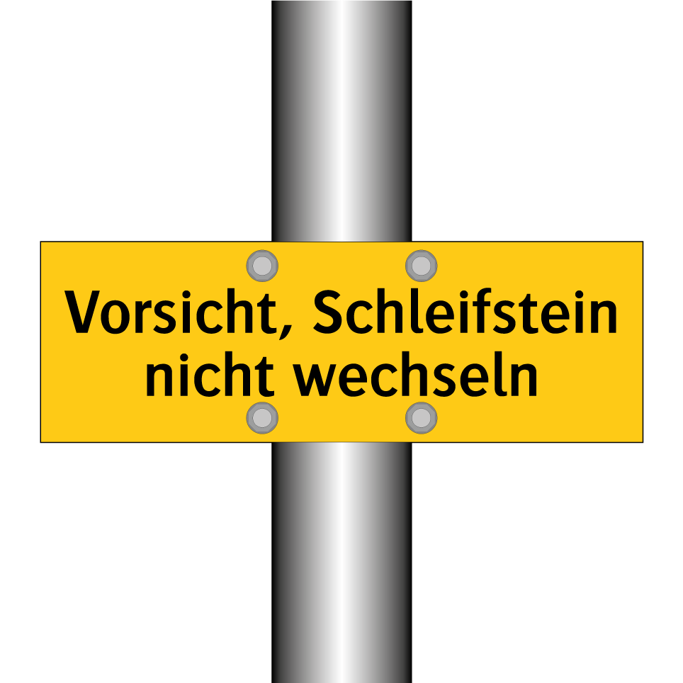 Vorsicht, Schleifstein nicht wechseln