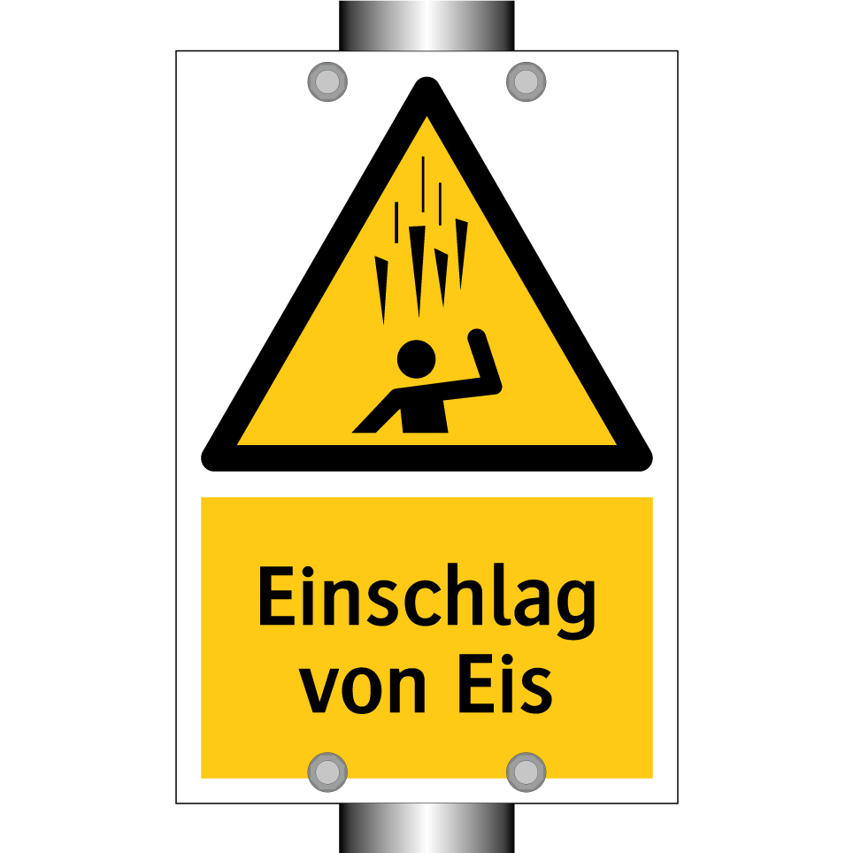 Einschlag von Eis