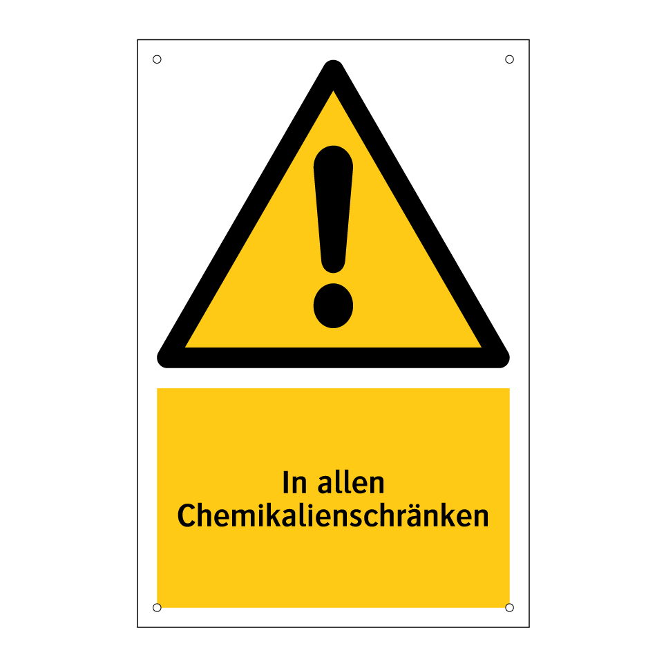 In allen Chemikalienschränken