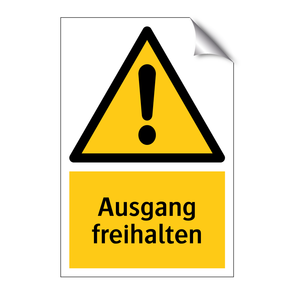 Ausgang freihalten