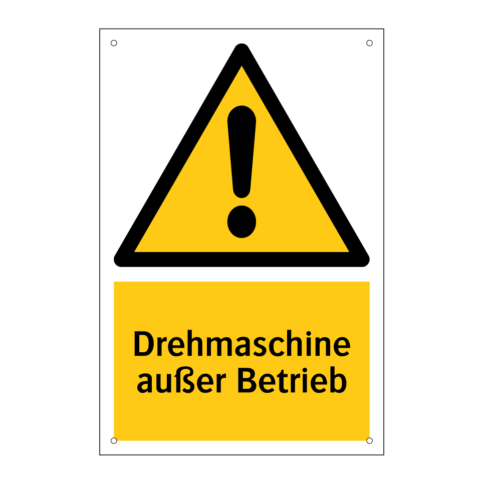 Drehmaschine außer Betrieb