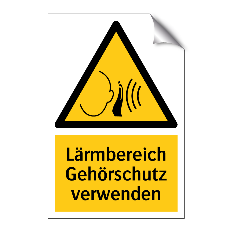 Lärmbereich Gehörschutz verwenden