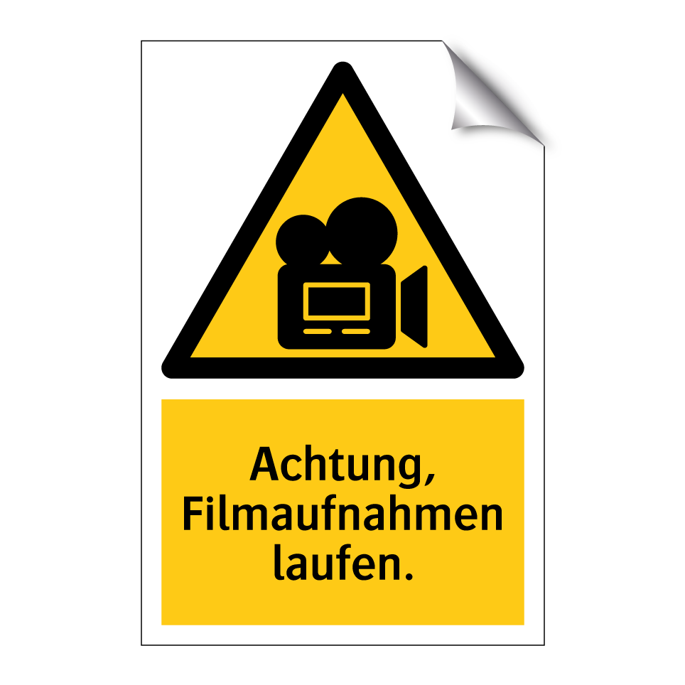 Achtung, Filmaufnahmen laufen.