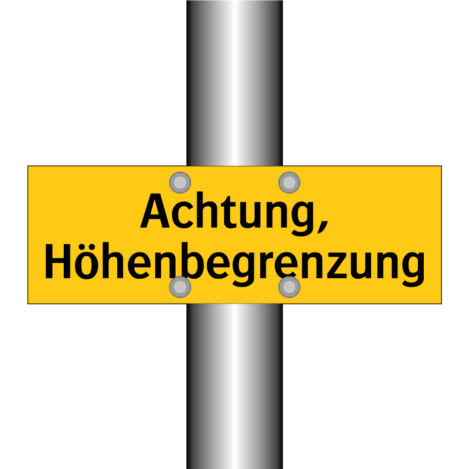 Achtung, Höhenbegrenzung