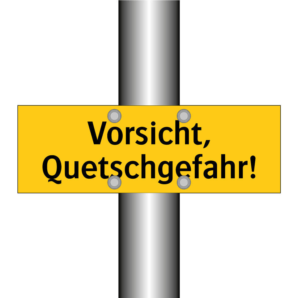 Vorsicht, Quetschgefahr!