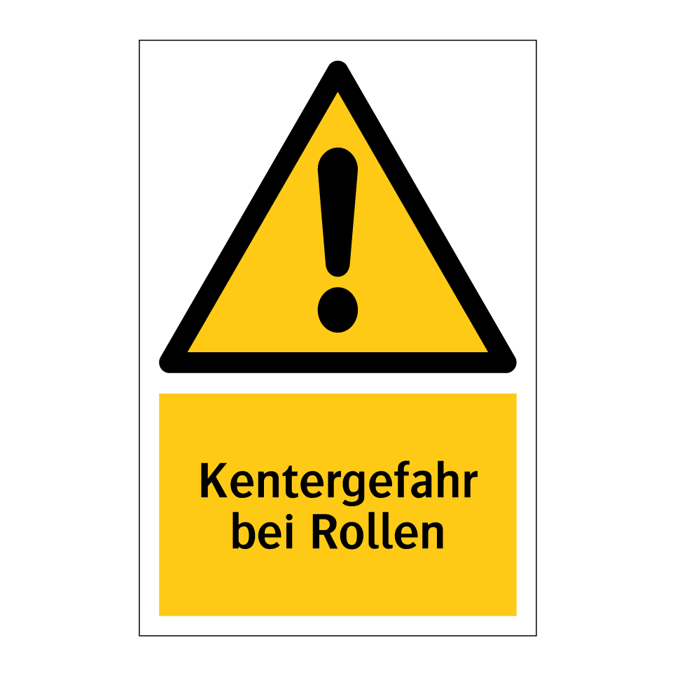Kentergefahr bei Rollen
