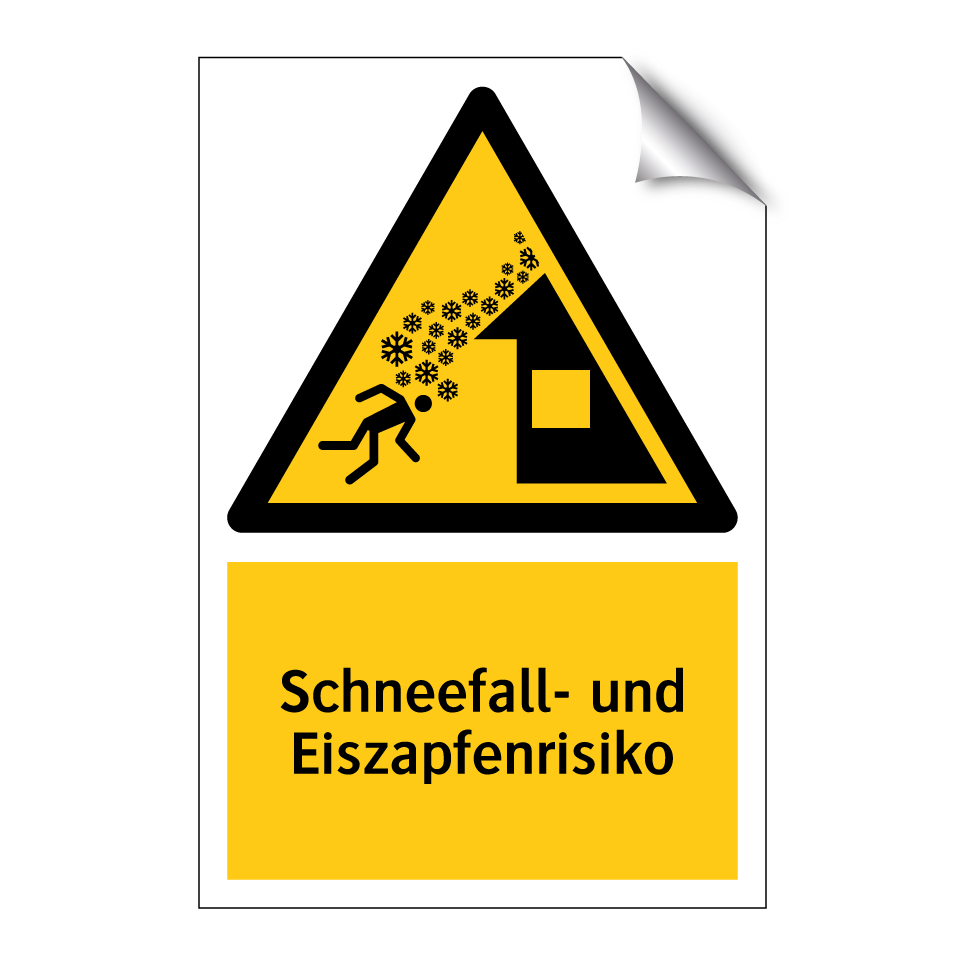 Schneefall- und Eiszapfenrisiko