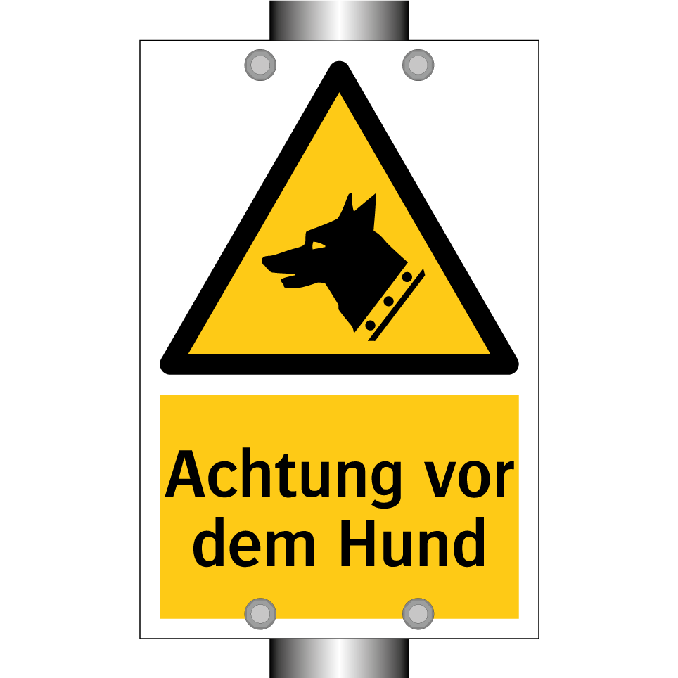 Achtung vor dem Hund