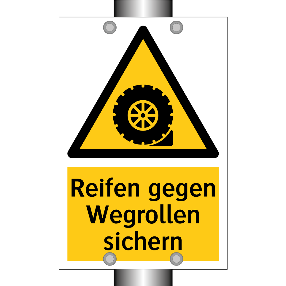 Reifen gegen Wegrollen sichern