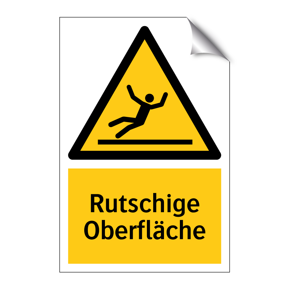 Rutschige Oberfläche