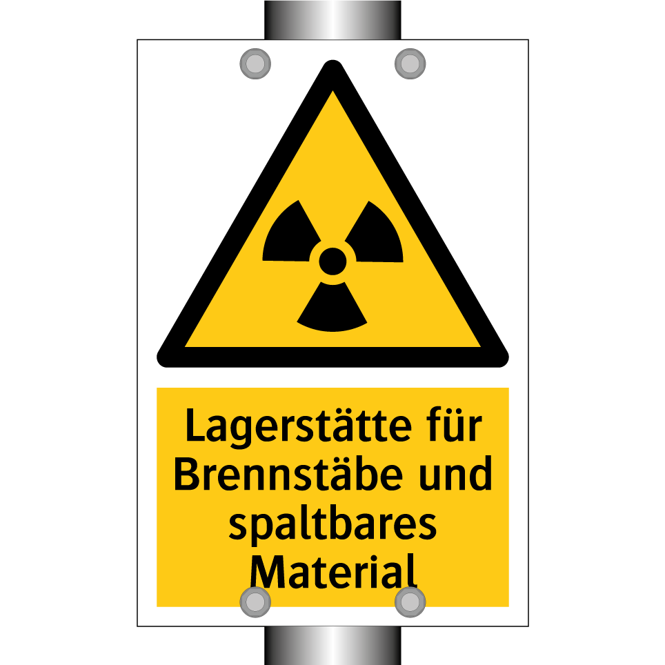 Lagerstätte für Brennstäbe und spaltbares Material