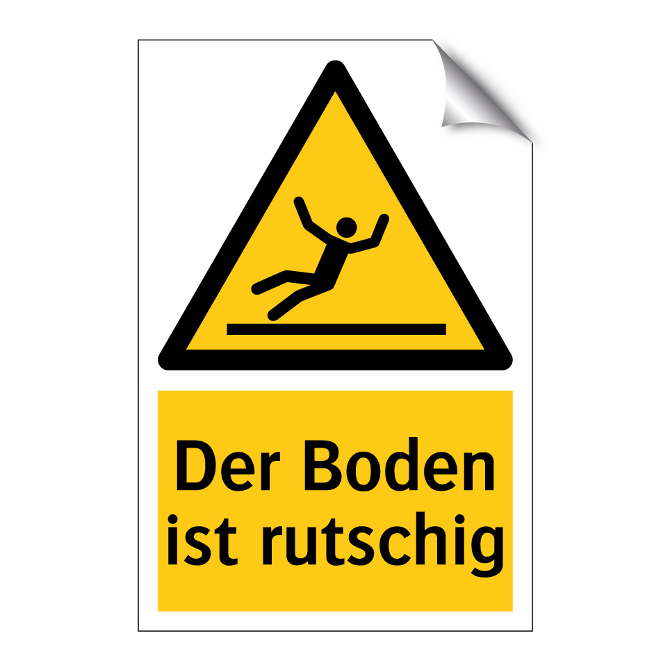Der Boden ist rutschig