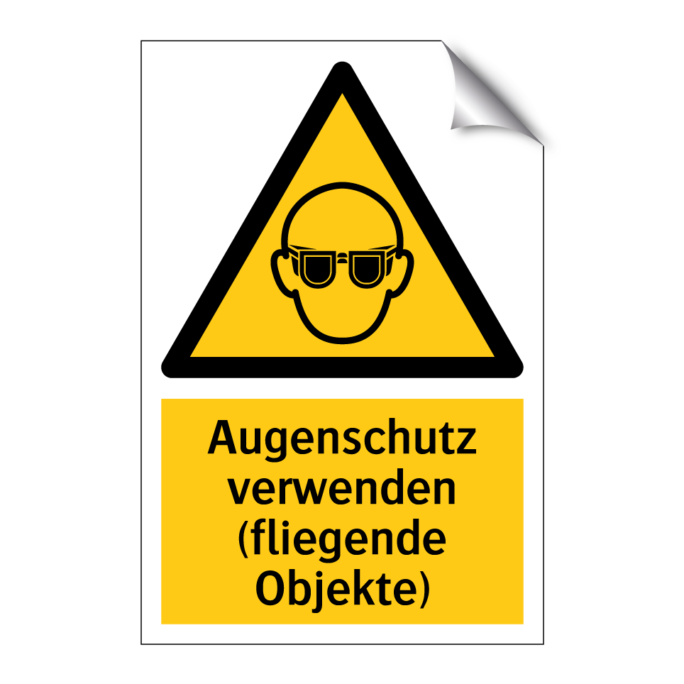 Augenschutz verwenden (fliegende Objekte)