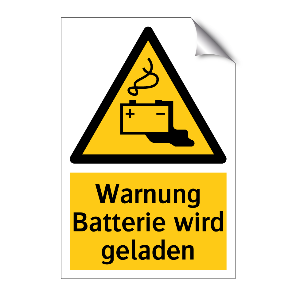 Warnung Batterie wird geladen